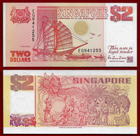 SINGAPORE BANKNOTE - 2 DOLLARS (1990) P#27 UNC (NT#02) - Singapur