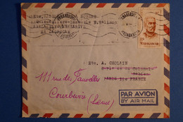 M21 MADAGASCAR BELLE LETTRE 1952 PAR AVION TANANARIVE POUR COURBEVOIE FRANCE+ AFFRANCH INTERESSANT - Briefe U. Dokumente