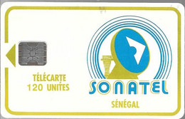 CARTE²-PUCE-SENEGAL-120U-SC5-SONATEL-V°5N° Ge 00535-00 Envers-UTILISE-TBE - Senegal