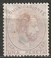 Spain 1872 Sc 187 Ed 127 MNG Faulty - Unused Stamps