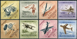 Hungary 1954. Mi.#1376/83 MNH/Luxe. Aviator Day. Aviation. Airplanes. Airmail (Ts27) - Nuovi