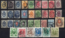 RUSSIAcollection Of 33 Early Russian Stamps Used - Collections