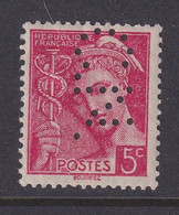 Perforé/perfin/lochung France 1938 No 406 C.N. (300) - Perforés