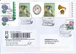 Czech Rep. / Comm. R-label (2020/06) Praha 1: Oldrich Kulhanek (1940-2013) Illustrator & Author Postage Stamps (X0810) - Grabados