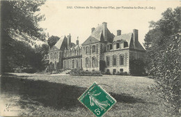 / CPA FRANCE 76 "Château De Saint Aubin Sur Mer Par Fontaine Le Dun" - Fontaine Le Dun
