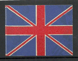 ENGLAND Great Britain Patriotic Vignette Flag MNH - Cinderelas