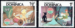 DISNEY 1980 Christmas Peter Pan M (Dominica) - Disney