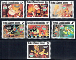 DISNEY 1980 Christmas Pinocchio M (Turks And Caicos Island) - Disney