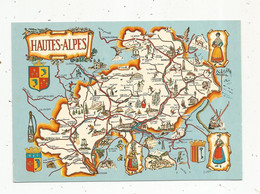JC , G , Cp , Carte Géographique , 05 , LES HAUTES ALPES , Richesses Touristiques , Vierge , Ed. Des Alpes - Cartes Géographiques