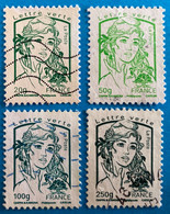 France 2013 :  Type Marrianne De Ciappa Et Kawena Lettre Verte N° 4774 à 4777 Oblitéré - Used Stamps