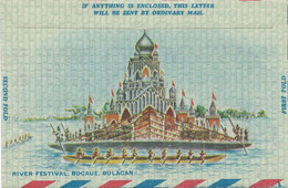 PHILIPPINEN 1967 50 S Aerogramme (Air Letter) Rs River Festival, Bocaue, Bulacan - Philippines