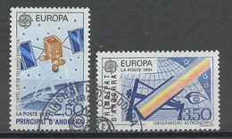 Andorre Français - Andorra 1991 Y&T N°402 à 403 - Michel N°423 à 424 (o) - EUROPA - Used Stamps