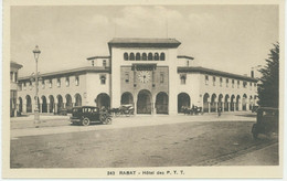 MOROCCO Ca. 1930, Superb Mint Postcard RABAT, Morocco – The General Post Office - Poste & Facteurs