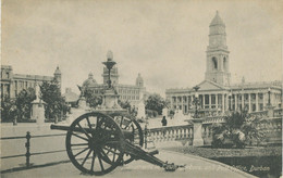 NATAL 1900 VF Mint Postcard DURBAN, Monuments In Town Gardens And POST OFFICE - Poste & Postini