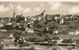 Suisse - CPSM - ROMONT -  Vue Prise De Billens -  Scan Du Verso - - Romont