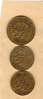 Lot De 3 Monnaies Afrique équatorial Française Du Cameroun - 10 Frs 1958 - 5 Frs 1958 Et 5 Frs 1961 En TTB+ - Camerun