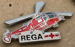 CROIX ROUGE - REGA - HELICOPTERE ROUGE ET BLANC  - SUISSE  - SCHWEIZ - SWITZERLAND - SVIZZERA -          (24) - Medizin