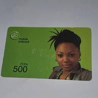 BENIN-(BJ-GLO-REF-001a)-mobile Prepaye-(3)-(500fcfa)-(10406-90451-63345)-used Card+1card Prepiad Free - Benin