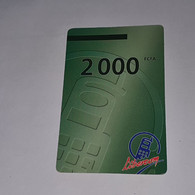 BENIN-(BJ-LIB-REF-005/a)-green Phone-(7)-(2000fcfa)-(021-6136-5988-140)-Folding Card+1card Prepiad Free - Bénin