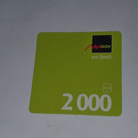 BENIN-(BJ-MOO-REF-002)-moov No Limit-(8)-(2000fcfa)-(1202-3394-1479)-used Card+1card Prepiad Free - Benin