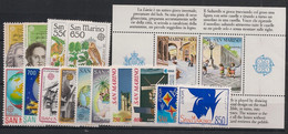 San Marino - 1985-1993 - Europa - Complete 14v - Neuf Luxe ** / MNH / Postfrisch - Sammlungen