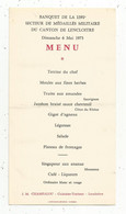 Menu , 1973 ,banquet De La1391 E , Secteur De Médaillés Militaire Du Canton De LENCLOITRE, 86 , Frais Fr 1.65 E - Menus