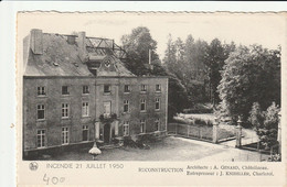 Gerpinnes : Collège St-Augustin  / Incendie 21 Juillet 1950 - Gerpinnes