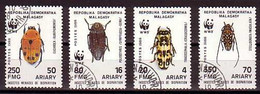 Insects WWF Madagascar 4 Stamps 1988 - Used Stamps