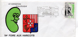 FRANCE Exposition Philatélique Foire Aux Haricots 1986 - Lettres & Documents