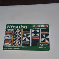 BENIN-(BJ-PRE-L2C-0001B)-nasuba Green-(31)-(5000fcfa/7.5€ $)-(5307-0281-6828)-used Card+1card Prepiad Free - Bénin