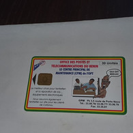 BENIN-(BEN-CHIP-27A)-CPM-(39)-(?)-(30units)-(01105378-out Side)-used Card+1card Prepiad Free - Benin