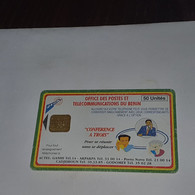 BENIN-(BEN-CHIP-28B)-TORIS-(40)-(?)-(50units)-(SN01797680-out Side)-used Card+1card Prepiad Free - Bénin