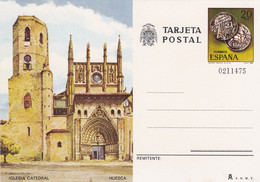 Carte Entier Postal Tarjeta Iglesia Cathedral Huesca - Otros & Sin Clasificación