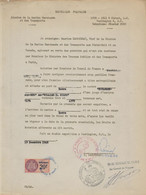 FISCAUX  FRANCE/ MONACO 1946 CONSULAT GENERAL à WASHINGTON DIMENSION MONACO N°21 20 F ROSE - Fiscali