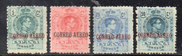 Q412B - SPAGNA 1920 , Posta Aerea N. 1+2+3+4 Linguellati  * - Unused Stamps