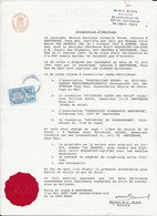 FISCAUX PAYS BAS/ MONACO 1991 SERIE UNIFIEE N°89 1 F BLEU APOSTILLE DES PAYS BAS - Fiscales