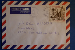 M22 MAYOTTE BELLE LETTRE  1998 MAMOUDZOU POUR GRIESHEIM  FRANCE + TEMOIGNAGE + AFFRANCHISSEMENT PLAISANT - Cartas & Documentos