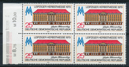 RDA-Foire D'automne De Leipzig 1979 -YT 2117** Bloc De 4 / DDR- Leipziger Herbstmesse Mi.Nr. 2453** 4erBlock - Ungebraucht