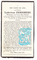 DP Ludovicus Dehaemers ° Leffinge Middelkerke 1854 † Stene Oostende 1934 X Elisa Opstaele - Andachtsbilder