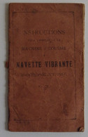Instructions Pour L'emploi De La Machine à Coudre à Navette Vibrante - Maschinen