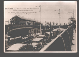 Herbesthal - Brücke über Die Bahnstrecke Cöln - Aachen - Brüssel - Paris - Fotokarte White Back - Lontzen