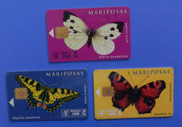 Spain Espana X3 Butterfly Papillon Mariposa Schmetterling Farfalla Mariposas Serie Europa - Butterflies