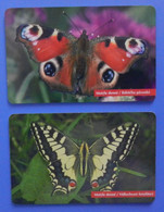 Slovakia X2 Butterfly Papillon Mariposa Schmetterling Farfalla Insect Butterflies Slovenske Peacock Machaon - Schmetterlinge