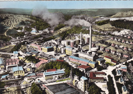 57.FREYMING.PATRIMOINE INDUSTRIEL.VUE AERIENNE.VUE GENERALE  DES USINES. LES CITES ET LE PUITS VOUTERS. ANNEE 1957+TEXTE - Freyming Merlebach