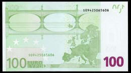 S  ITALIA  100 EURO  J012  TRICHET  AUNC/UNC - 100 Euro