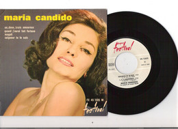 Vinyle 45T EP 4 Titres Maria Candido Un, Deux, Trois Amoureux Festival FX 45 1305 M Version 2 - Disco & Pop