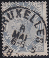 Belgie  .   OBP   .     39      .      O     .    Gebruikt  .   /   Oblitéré - 1883 Leopold II