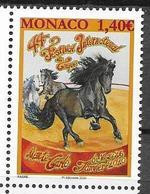 MONACO, 2020, MNH, CIRCUS, HORSES, EMBOSSED, 1v - Cirque