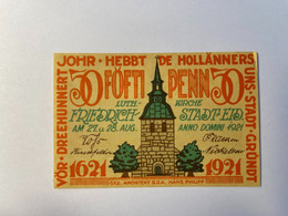 Allemagne Notgeld Friedrichstadt 50 Pfennig - Collections