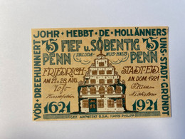Allemagne Notgeld Friedrichstadt 75 Pfennig - Collections